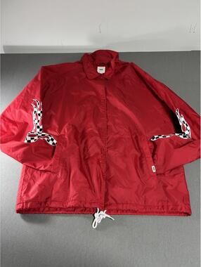VANS WINDBREAKER Jacket - Size Large - Red - Great Condition - Men’s